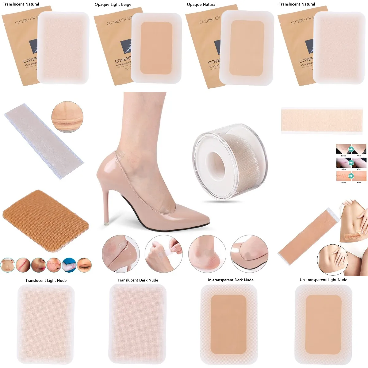 

1Roll Surgery Scar Removal Silicone Gel Patch Treatment Tape Efficient Acne Trauma Burn Scar Therapy Sheet Skin Repair Sticker