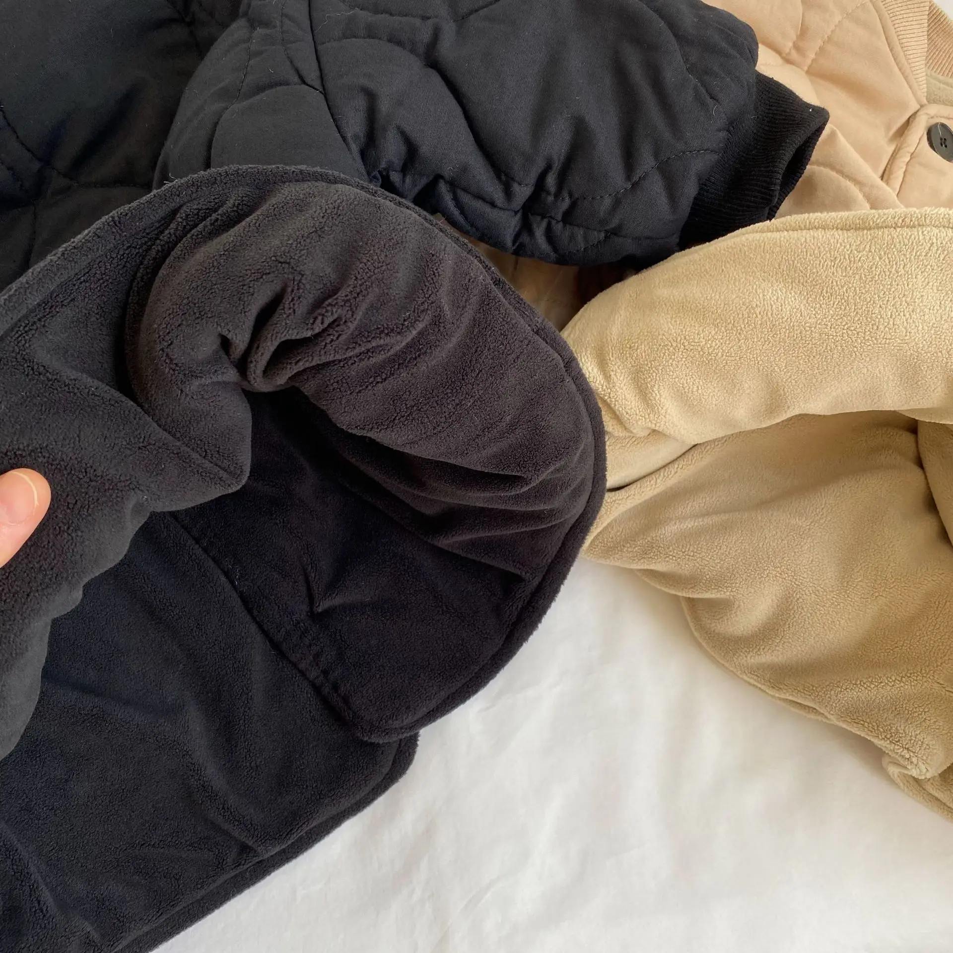 Детская зимняя куртка в Корейском стиле из плюша и плотного хлопка мужская