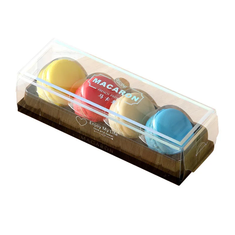 50 шт. пластиковая коробка для макарон 4/5/6 |