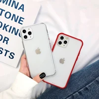 funda coque for iphone 13 11 12 pro max case for iphone x xs max xr 7 8 plus phone case luxury contrast color frame matte cover