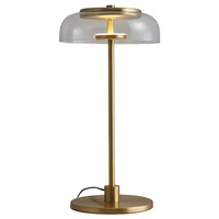 table lamp creative bedside light fashion post modern desk lamp glass light pure copper lamp