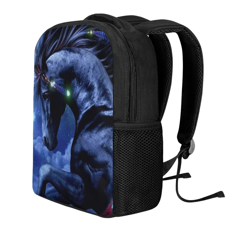Fashion 3D Horse Design Primary Students School Bags Kids Backpack Kindergarten Children Book Bag Zipper Toddler Mini Schoolbag