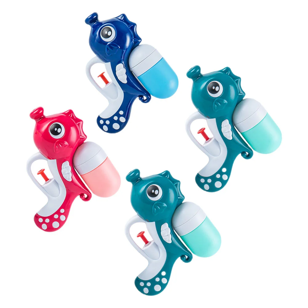 

4 Pcs Seahorse Water Pool Shooter Toy Baby Beach Accessories Interesting Squirt Interactive Outdoor Toys Kids Mini Shooting