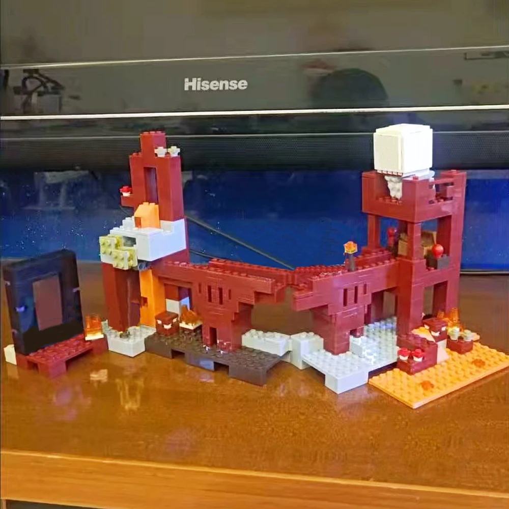 

21154 370 + pcs Ideas The Blaze мостовые блоки Battle Moc конструктор Набор строительных блоков Фигурки игрушки для детей рождественские подарки