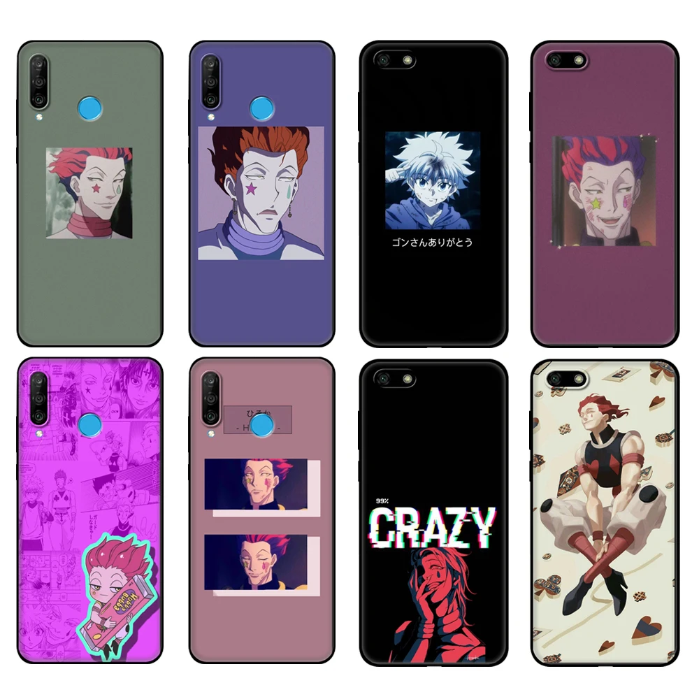 

Черный чехол из ТПУ для Huawei Honor 20 Lite, 10, 10i, 20S, 30S, 30, чехол для Honor 7A 5,45, 7s, 7C 5,7, чехол для Hisoka Anime Hunter X hunter