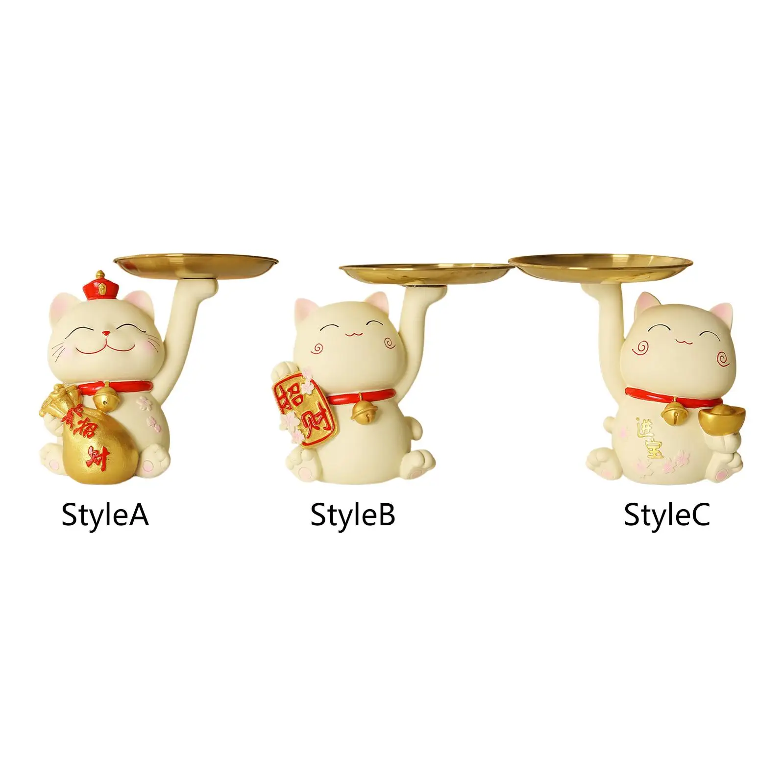 

Поднос для хранения в скандинавском стиле, статуэтка котенка для украшения квартиры, кафе