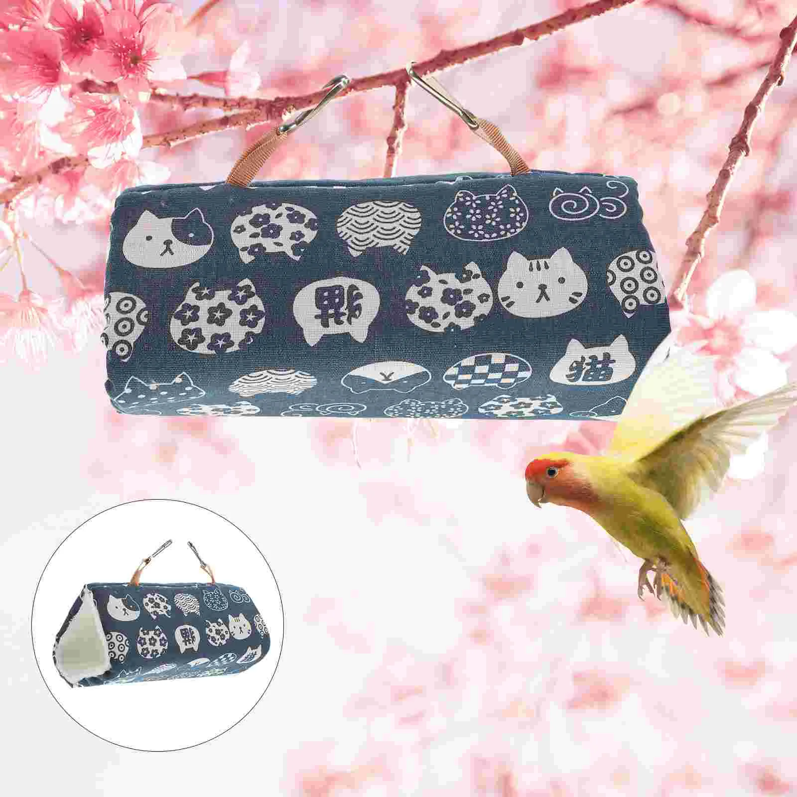 

Bed Tunnel Bird Cage Hammock Hamster Warm Guinea Pet Comfortable Accessories Hanging Hut Parakeet Warmer Hammocks Resting