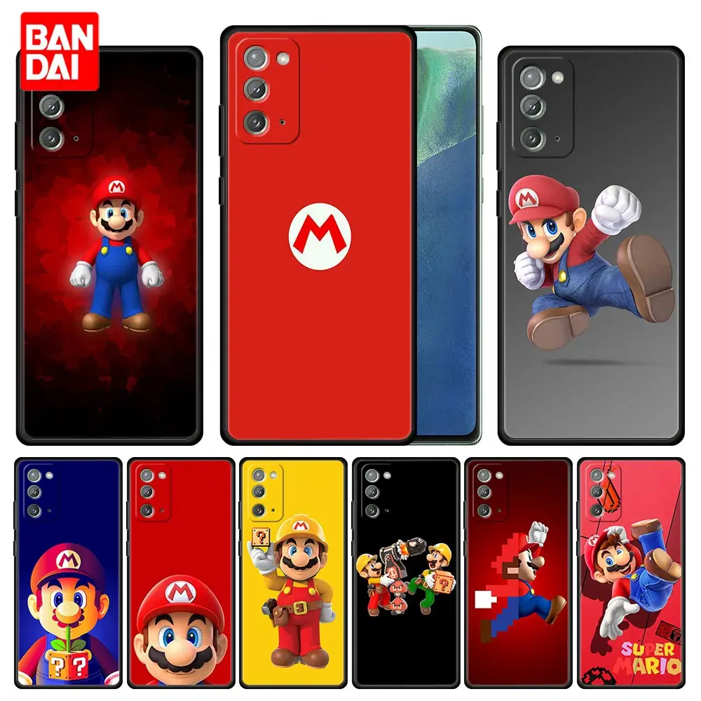 

Super Mario Cover Case for Samsung Galaxy Note 20 10 9 8 S21 S20 FE Plus Ultra Lite 4G 5G Bag Capa Armor