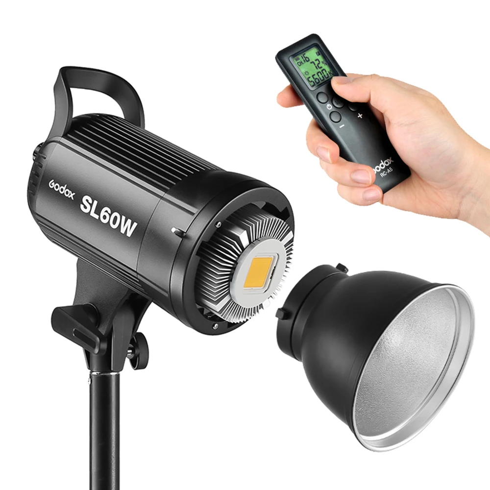

Godox SL-60W 5600K белая версия Bowens Mount Led непрерывное видео светильник с дистанционным управлением для студии