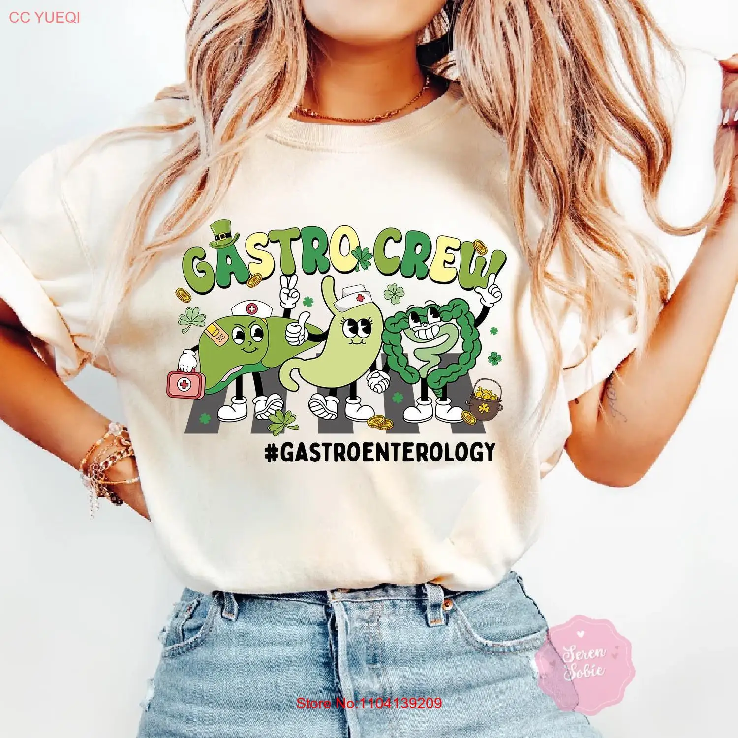 Gastro Crew Gastroenterology Футболка ко Дню Святого Патрика Кишечник Prep Pattys Эндо Юмор для