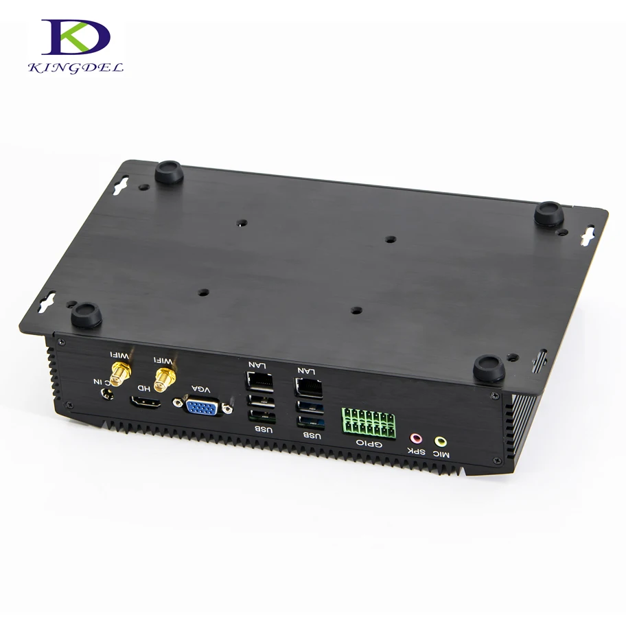 Новейший с 6 * COM безвентиляторный мини-ПК GPIO SIM Intel Dual Core i7 8550U i5 7200U промышленный