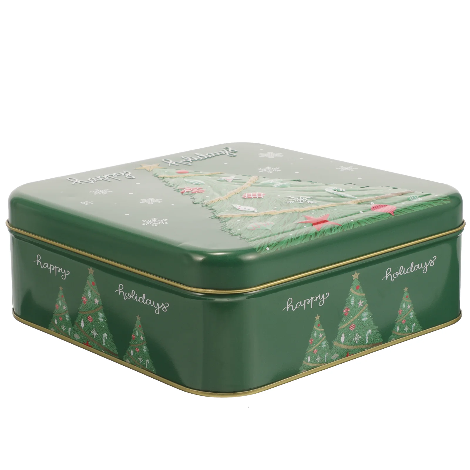 

Christmas Cookie Tins Santa Claus Tin Box Xmas Candy Tin Trick Or Treat Box Holiday Snack Jar Biscuits Container Christmas Favor