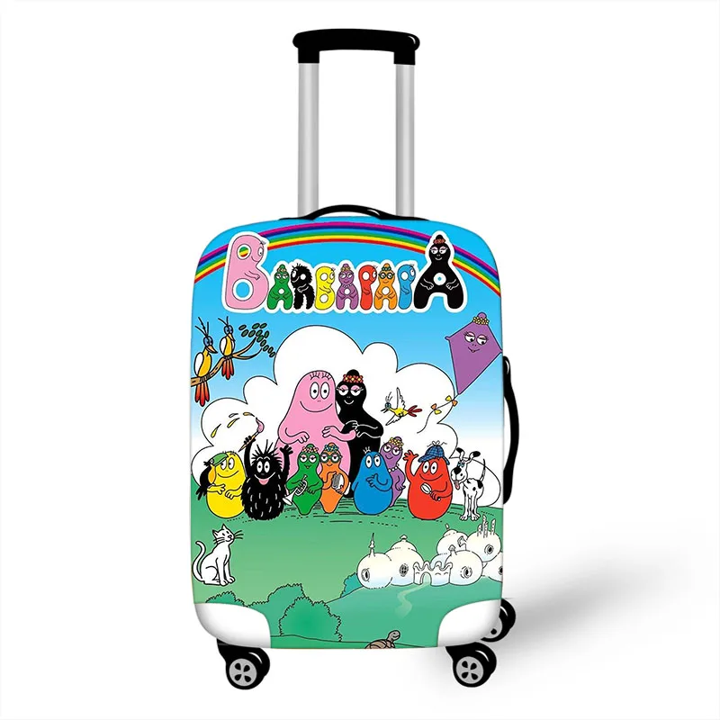 18-32 Inch Barbapapa Elastic Luggage Protective Cover Trolley Suitcase Dust Bag Case Cartoon Travel Accessories