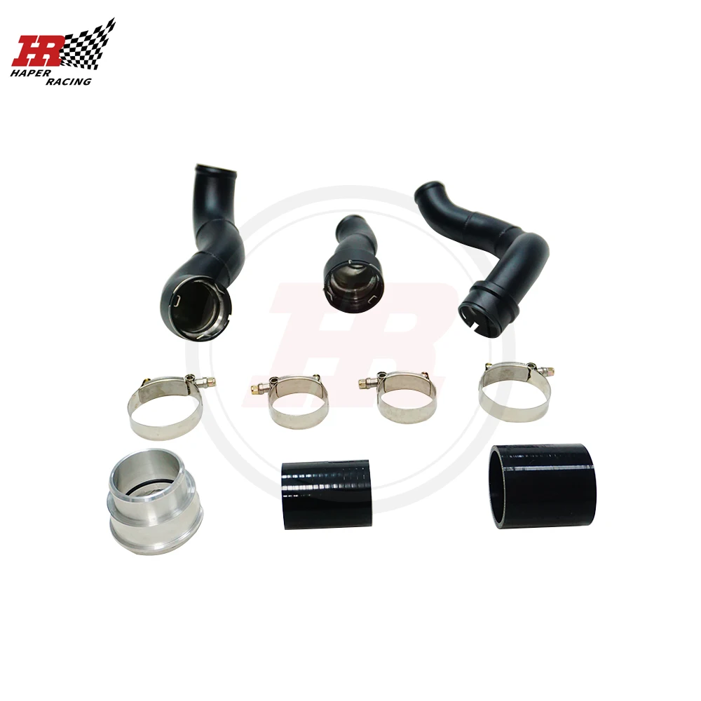 Алюминиевая усилительная труба HP RACING + черная зарядная для Mi ni Cooper S