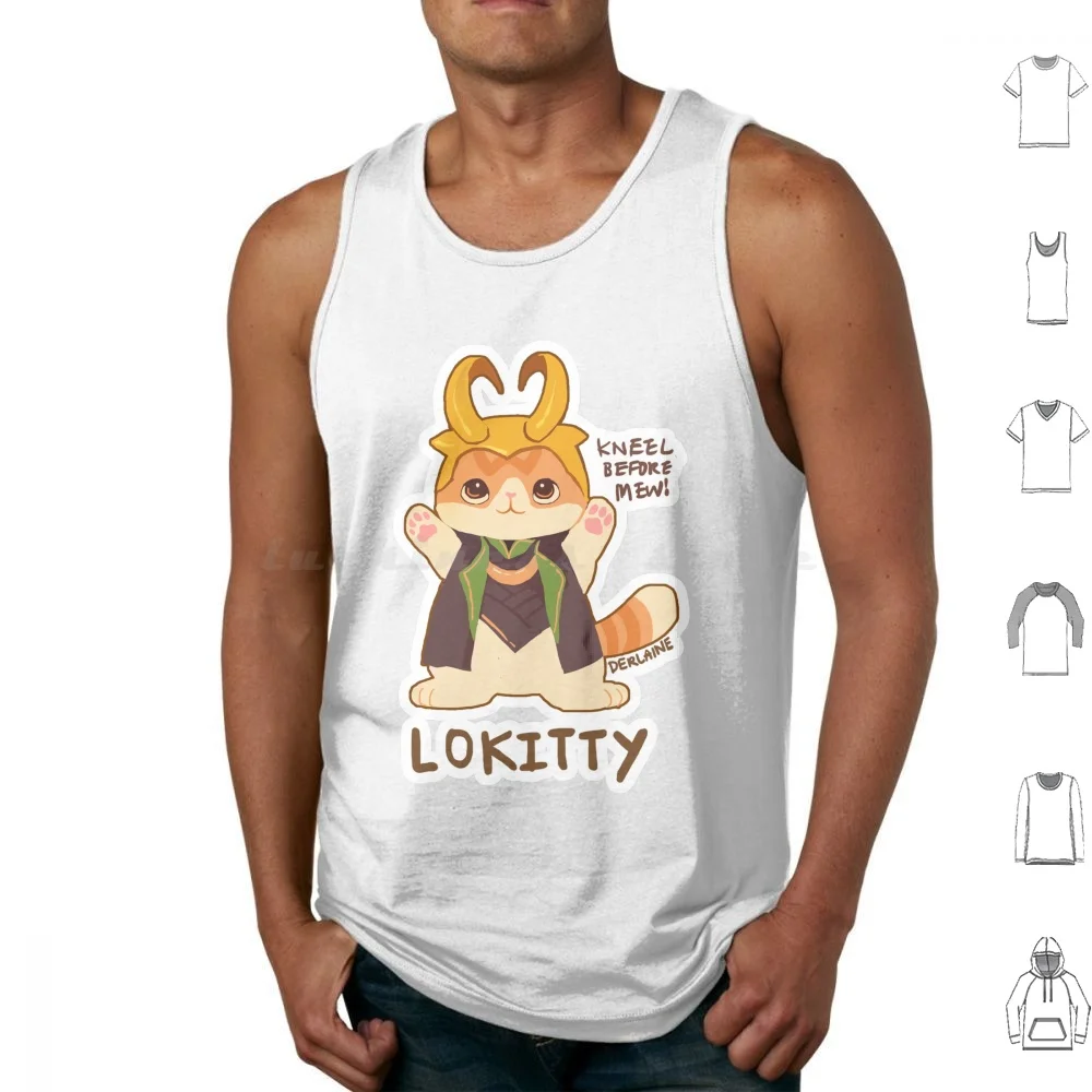 

Tank Tops Vest Sleeveless Norse Cat Funny Cute Kitty Tom Hiddleston
