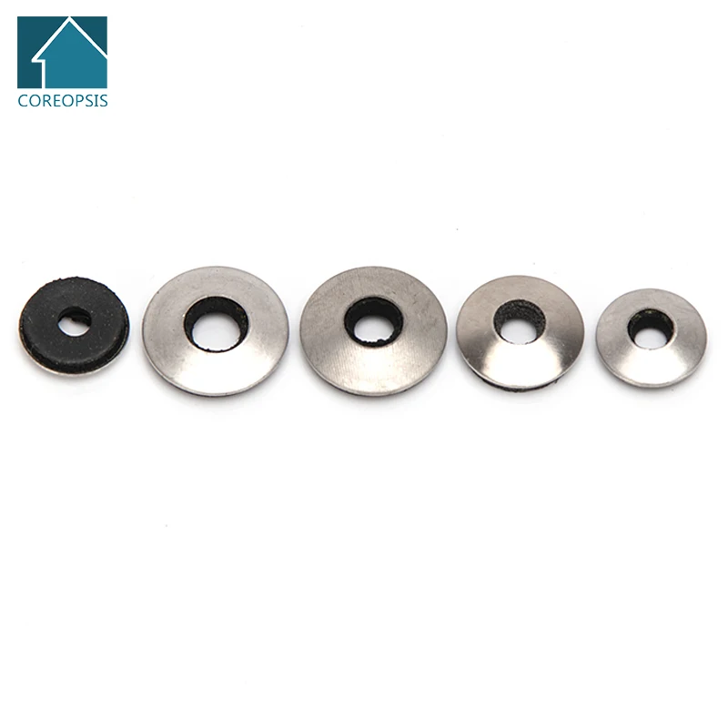 

M4.2 M4.8 M5.5 M6.3 304 Stainless Steel Waterproof Gasket Bonded Roofing Washers Composite Non-slip Gasket EPDM Rings