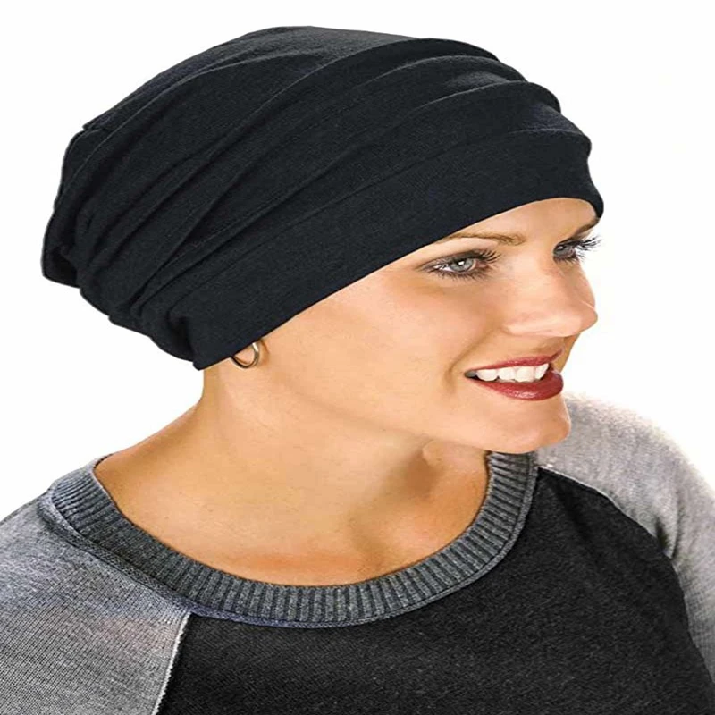 

2022 Women Cotton Breathe Hat New Women's Hijabs Turban Elastic Cloth Head Cap Hat Ladies Hair Accessories Muslim Scarf