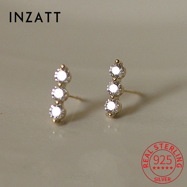 

Женские серьги-гвоздики из серебра 925 пробы, с фианитами