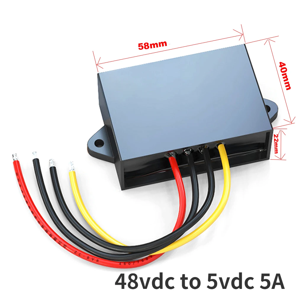 

Преобразователь постоянного тока 48 В постоянного тока в 5 в постоянного тока 5 А понижающий преобразователь для автомобиля/ноутбука