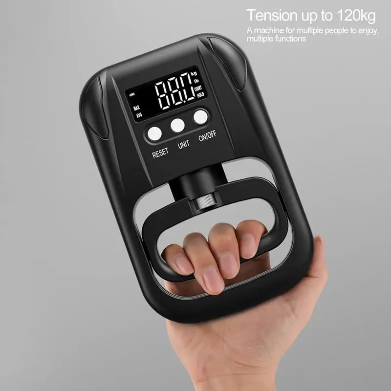 Электронный ручной динамометр для фитнеса тестер прочности захвата 265 фунтов/120