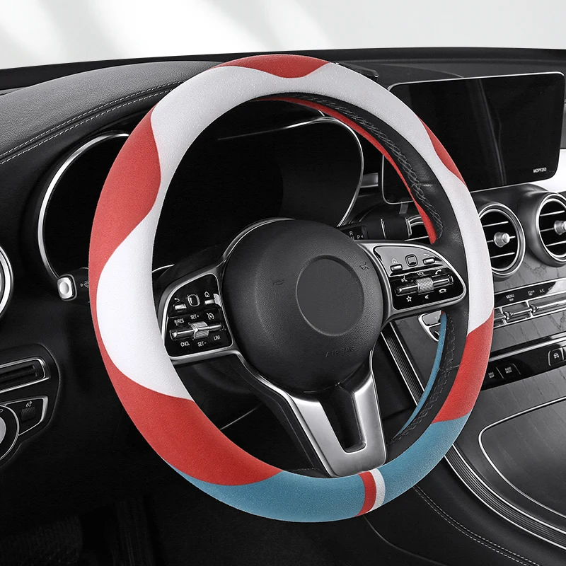 Мотоциклетные Чехлы, противоскользящий замшевый чехол на руль автомобиля, универсальный защитный чехол на руль, модный стиль, 38 см, тип O D DD