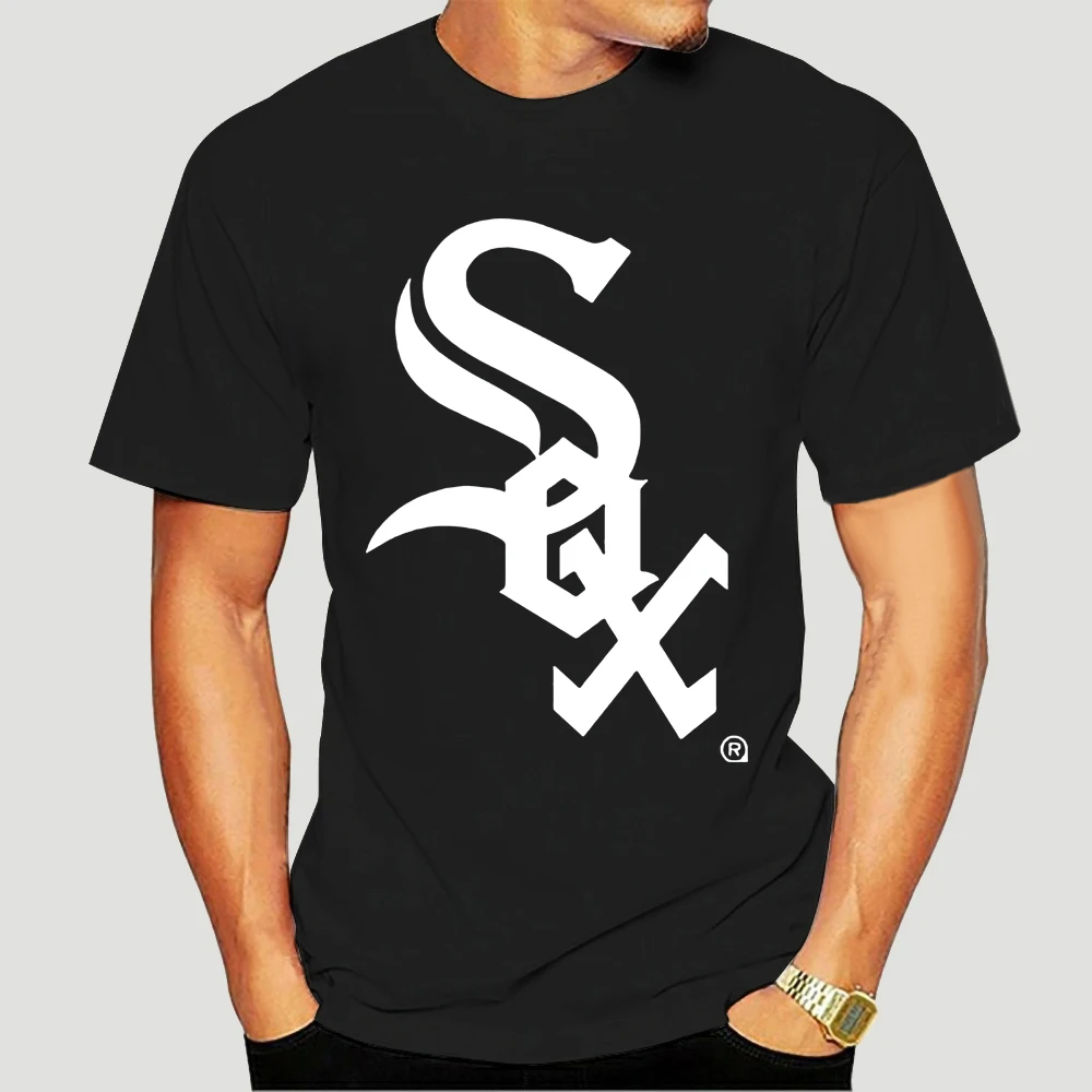 

men t shirts fashion 2014 Brand Pitchback Silver White Sox in zwart 100% Short Sleeve t shirts tee shirts 3613X