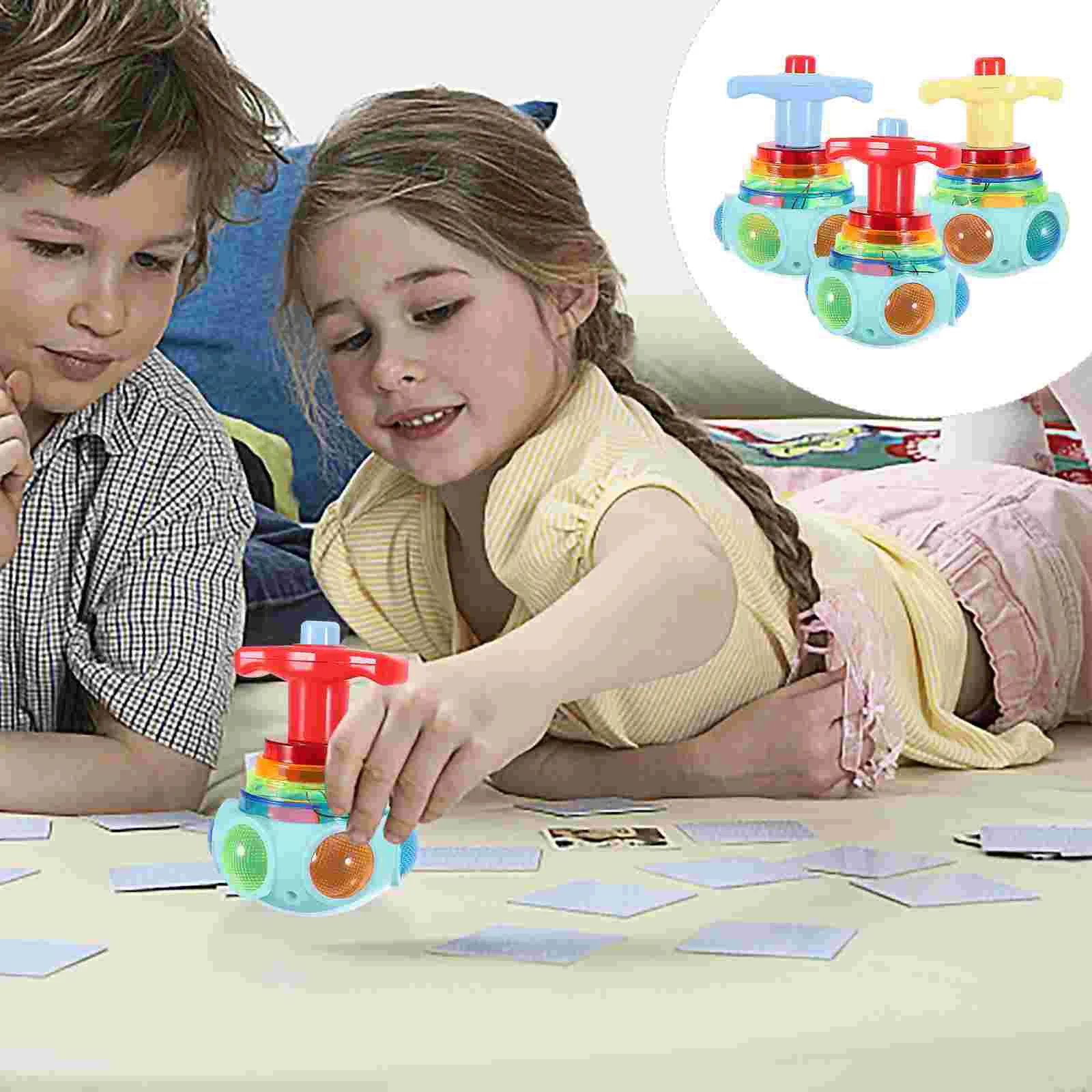 3 шт. игрушка-трюк Gravity Defying мигающие гироскопические колеса топы для детей