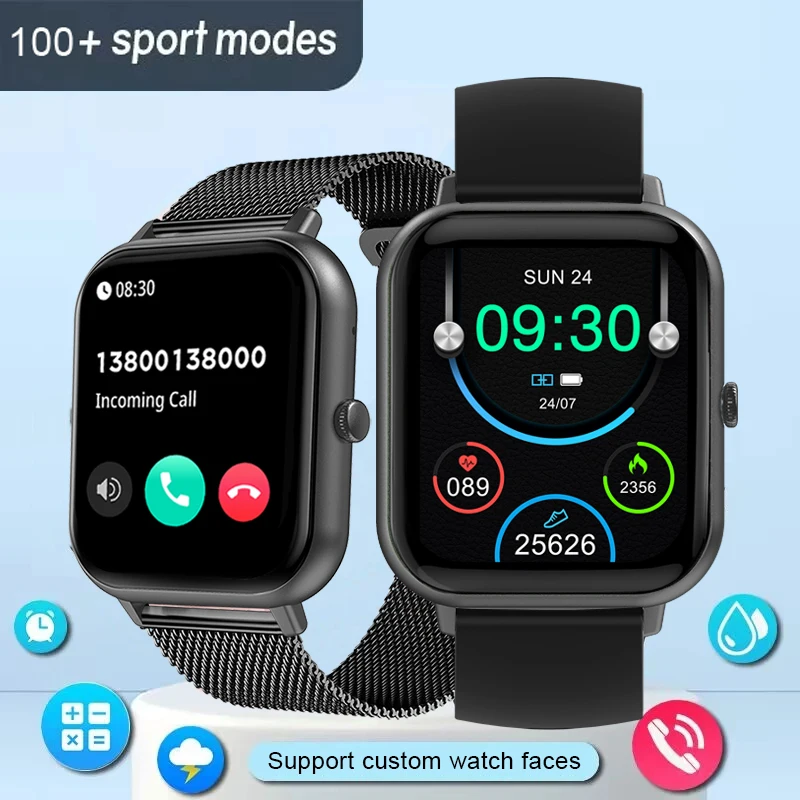 Новинка 2023, Смарт-часы с Bluetooth для звонков, мужской фитнес-трекер для ответа на звонки, водонепроницаемые Смарт-часы IP67 для часов Xiaomi, мужские...