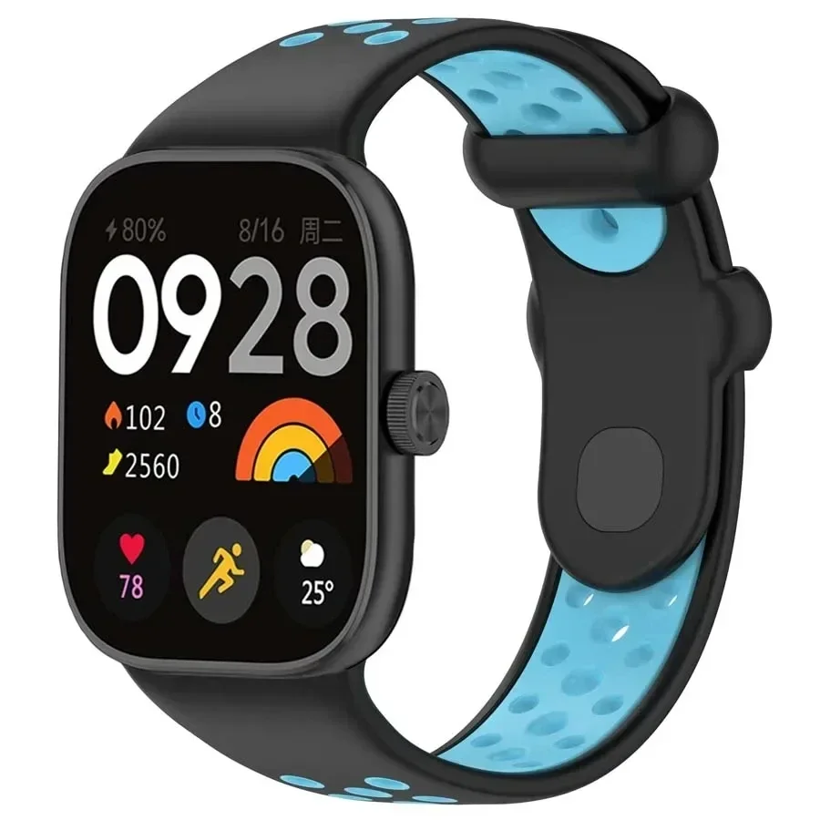 Силиконовый ремешок для Redmi Watch 4, дышащий браслет для Xiaomi Band 8 Pro, ремешок для часов, браслет Correa (art.: 3920dc472b512) - 3920dc472b512