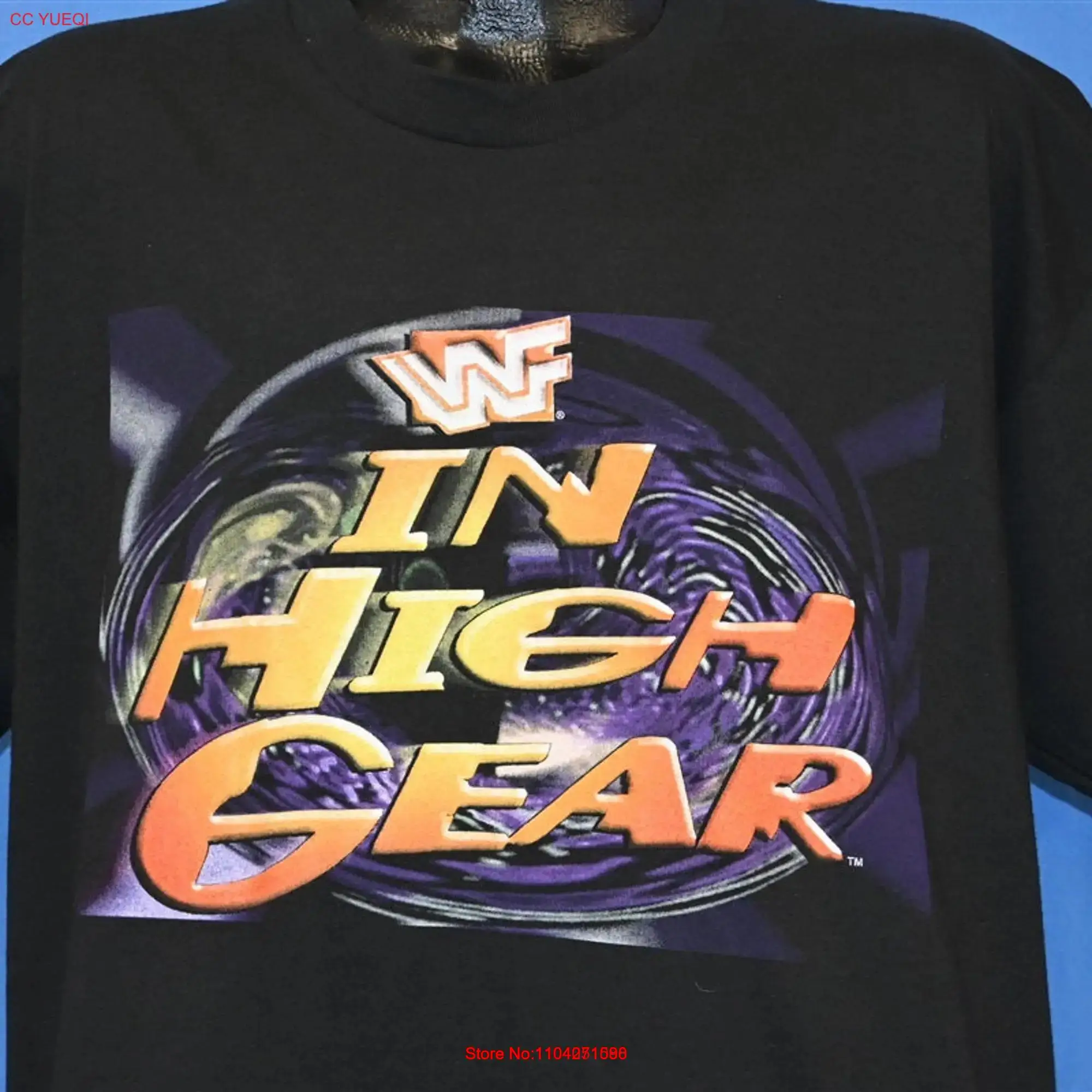 Футболка 90-х годов World Wrestling Federation In High Gear Tour 1995 очень большая футболка с длинными