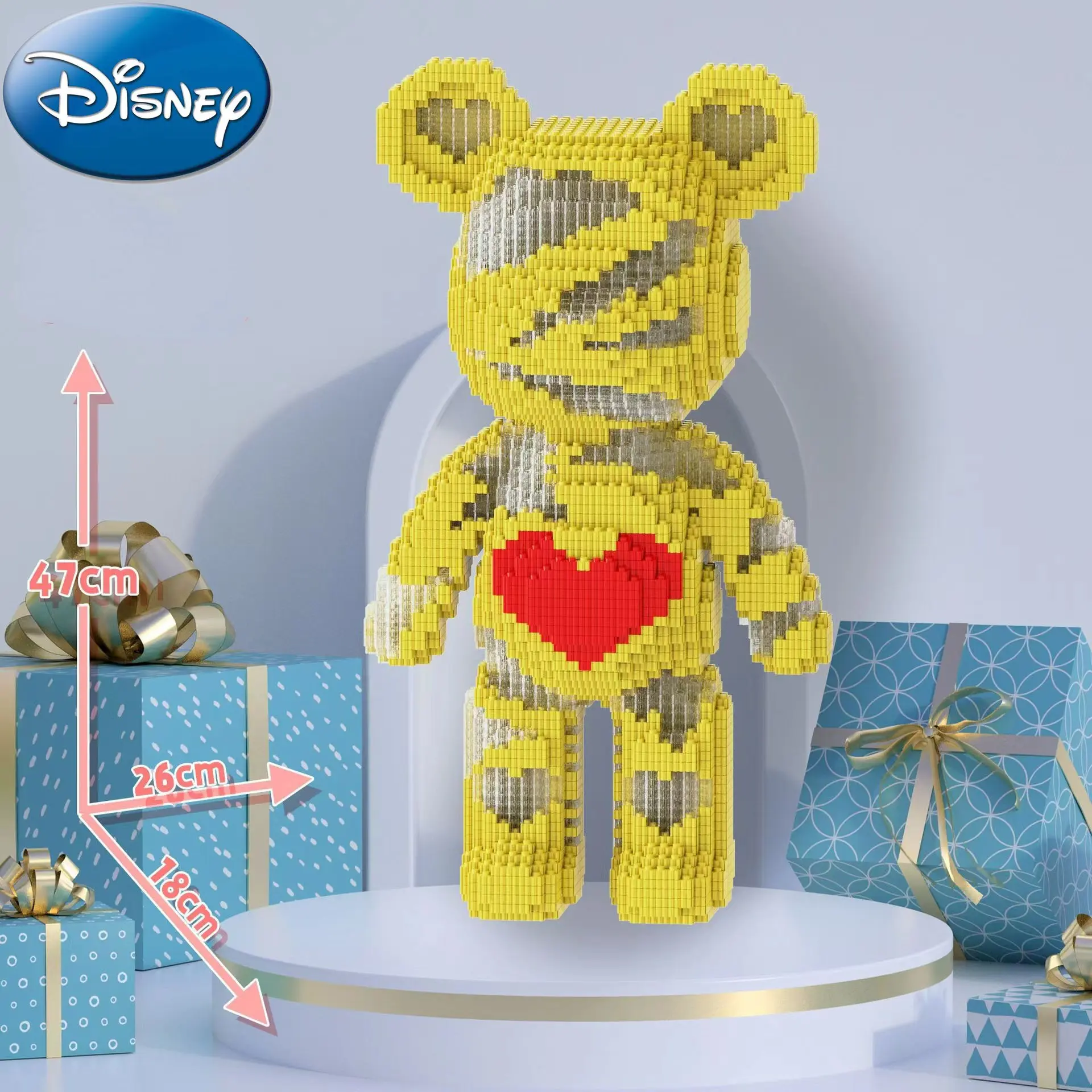 

Disney Film and Animation Series Super Large Violent Bear Product Series Small Granular Block Ornaments