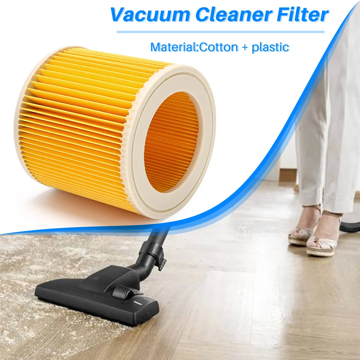 Картридж для пылесоса Karcher WD3 Premium WD2 WD1 MV3 MV2 WD 3 P 2 шт.