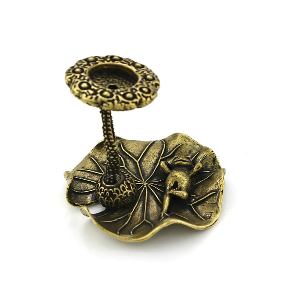 Твердый лист лотоса лягушка ПЭТ ароматическая вставка маленькое украшение