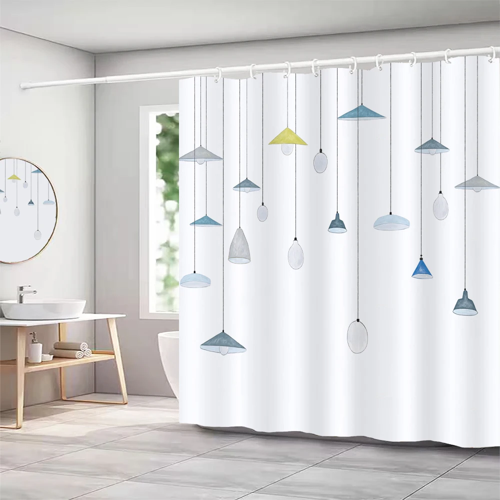 1 упаковка занавески для душа в музыкальном стиле водонепроницаемая тканевая