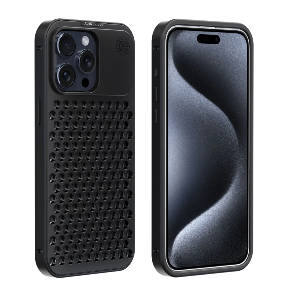 R-Just ароматерапия металлический теплоотвод охлаждающий чехол для телефона iPhone 15