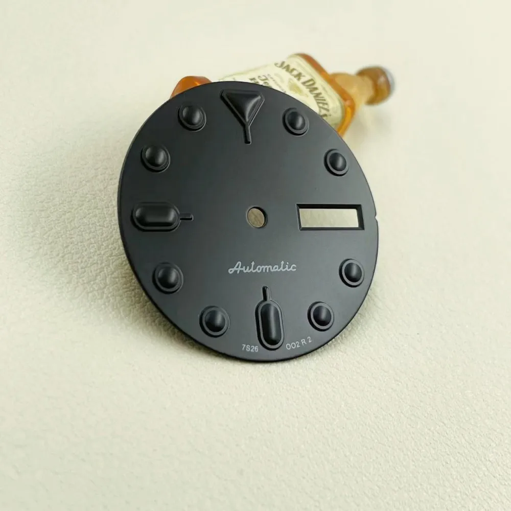 New NH36 Double Calendar Dial Black Samurai Modified Diving Watch Adaptive Mechanical 4R36 Literally Accessorie