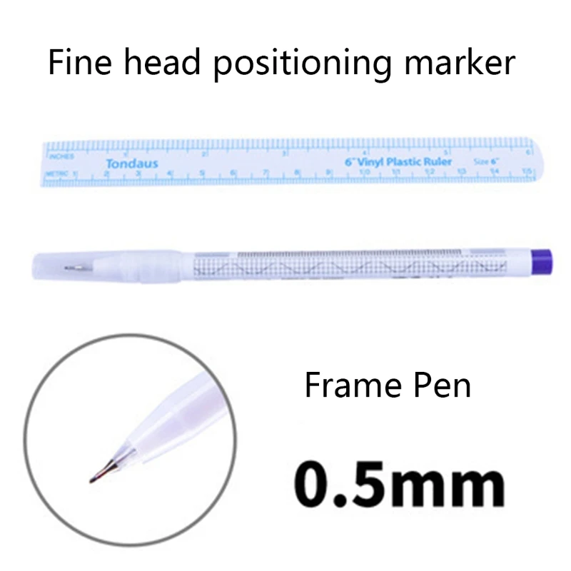 

Карандаш для бровей, татуировка, маркер для кожи, ручка с линейкой, набор для бровей, татуировка, маркер, Прямая поставка