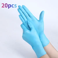 20pcs nitrile gloves disposible resistant housework kitchen home cleaning car repair tattoo car wash gloves
