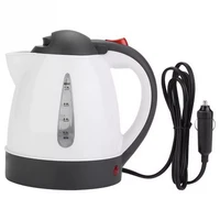car electric kettle 1l large capacity portable travel water boiler car truck travel coffee heated tea pot 12v
