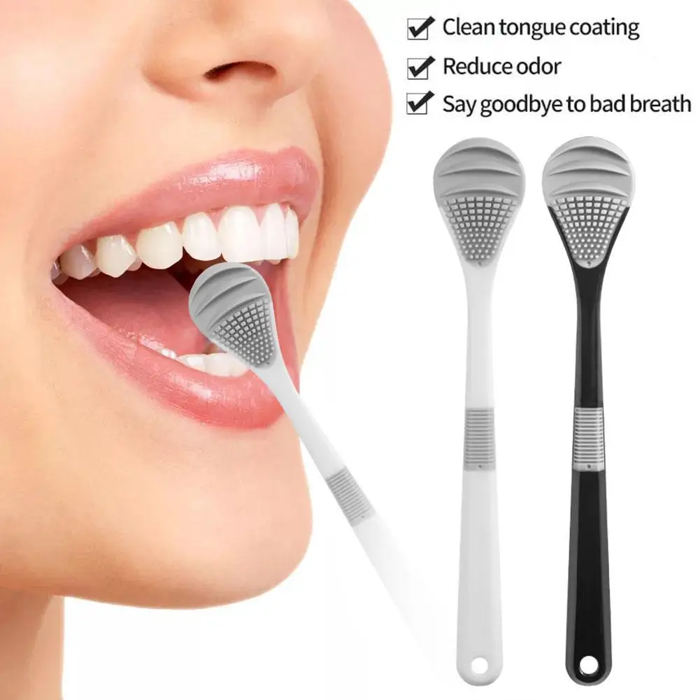

Double Side Tongue Cleaner Brush For Tongue Cleaning Oral Hygiene Tools Tongue Scraper Toothbrush Fresh Breath