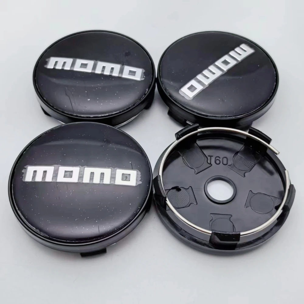 

4 шт. 60 мм колпаки на центри колеса автомобиля с логотипом MOMO, колпаки на обод, крышка MOMO, эмблема, аксессуары для стайлинга для VW BMW Subaru Honda