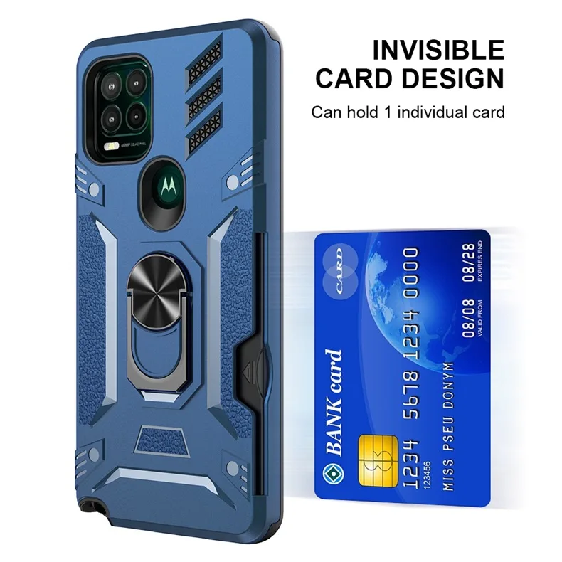 

2022 Military Armor Card Holder Case For Motorola Moto G Stylus 5G Phone Cover for Moto G STYLUS 5G