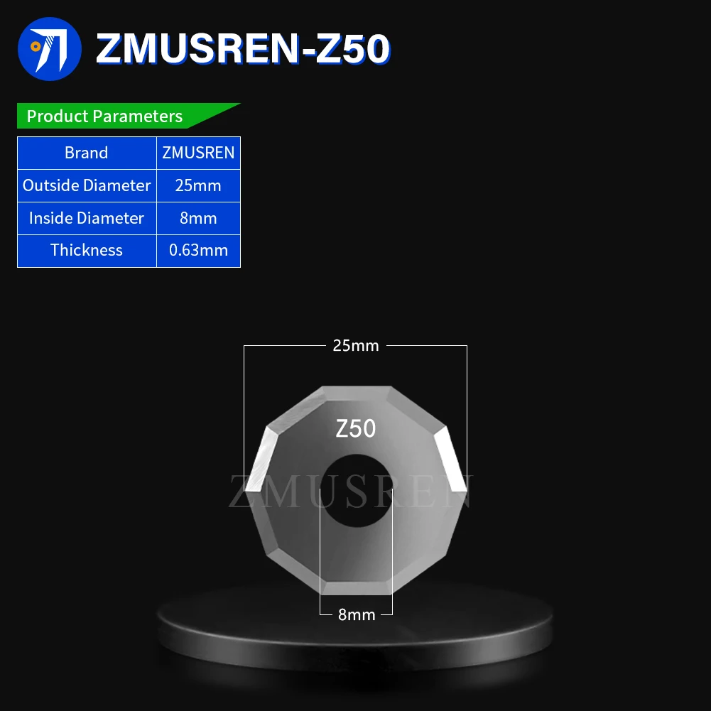 10 шт. ротационных лезвий Z50 Z51 Z52 Z53 Z55, круглые, с перекрестной кромкой, из карбида вольфрама, лезвия JWEI IECHO для резки волокна и кожи. (art.: 3920dccc3e5eb) - 3920dccc3e5eb