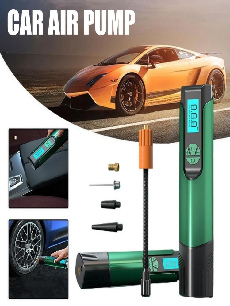 

150PSI Mini Electric Air Tire Pump Cordless Portable Air Compressor Inflator Handheld Air Pump Bicycle Car Tire Electric Pump