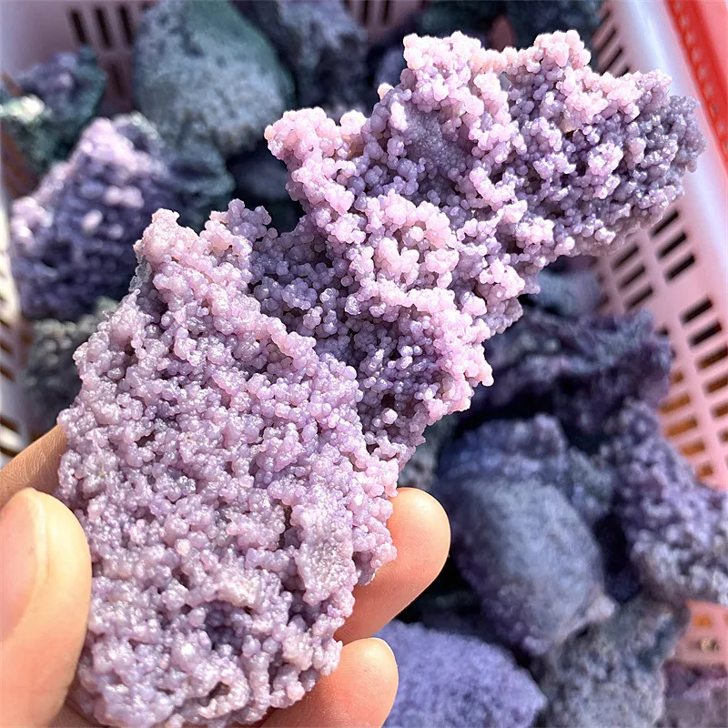 Натуральные кварцевые камни камень-сырец фиолетовый виноград агат кластеры