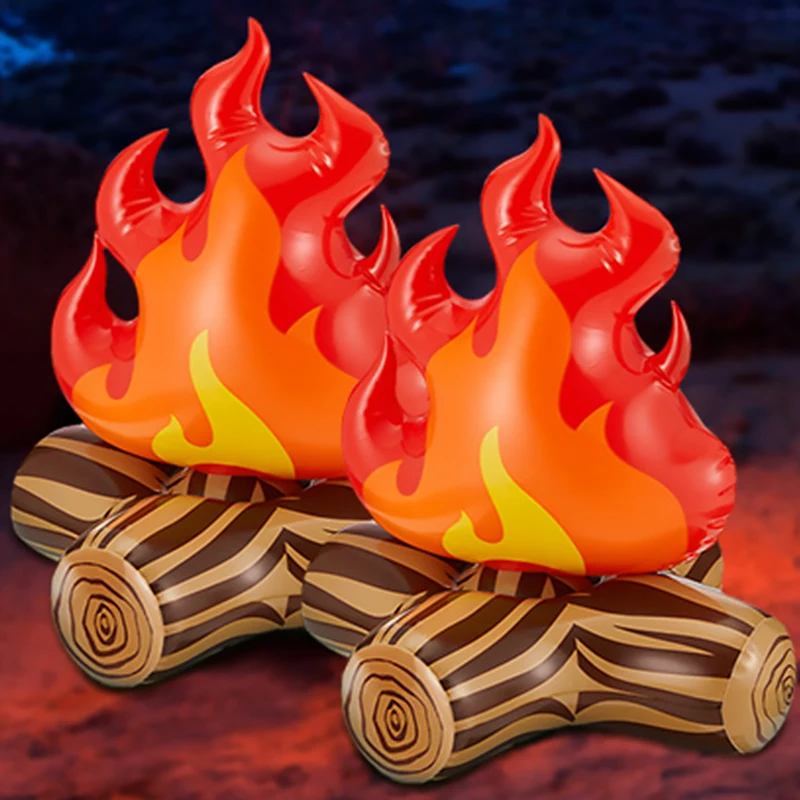

Funny Inflatable Campfire Balloon Artificial Flame PVC Balloons Outdoor Travel Camping Decoration Christmas Party Supplies Props
