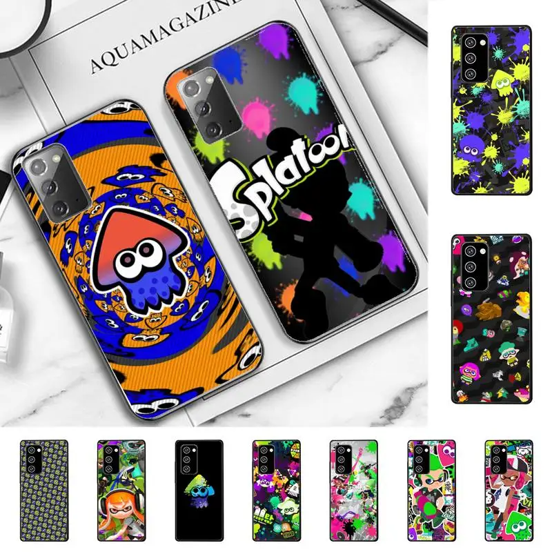 

splatoon Game Phone Case for Samsung Note 5 7 8 9 10 20 pro plus lite ultra A21 12 72