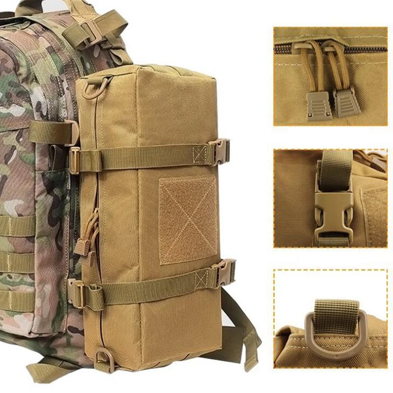 

600D Nylon Tactical Waist Bag Molle Outdoor Travel Camping Bag Army Accessory Sports Hunting Fishing Sling Bag Multi-use Pouch