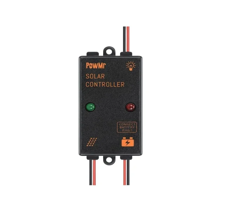 PowMr PWM 5A 12V Мини-солнечный контроллер IP67 Водонепроницаемый мини-контроллер заряда