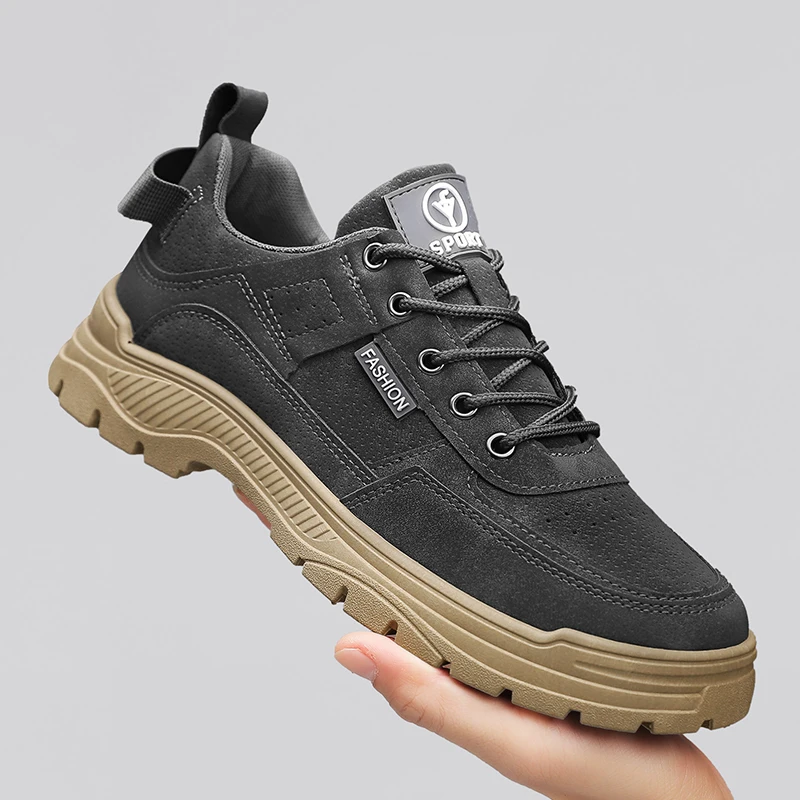

Men's Lightweight Comfortable Work Shoes Non-Slip Casual Sneakers for Outdoor Trailing Trekking Walking